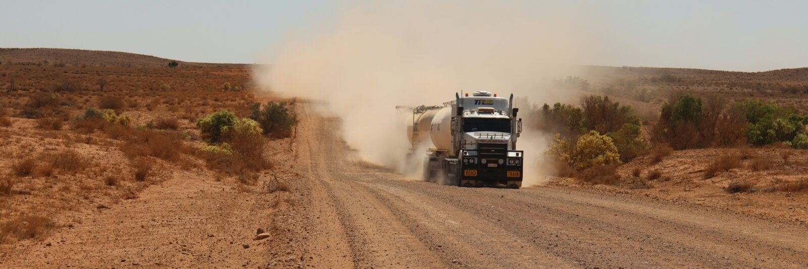 Freight truck travelling south from Moomba on the Strzelecki Track